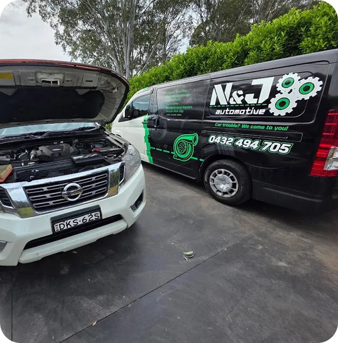 N & J Automotive mechanic at work